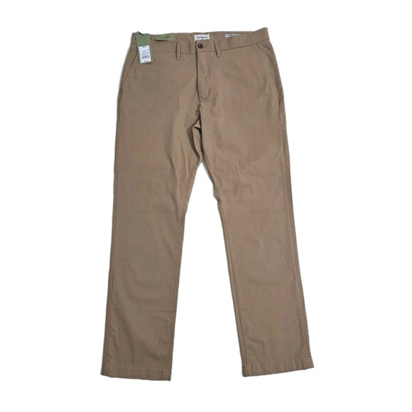 Goodfellow Pants Men's 36x32 Khaki Chinos Dress Flat Front Hennepin Athletic - Picture 1 of 10